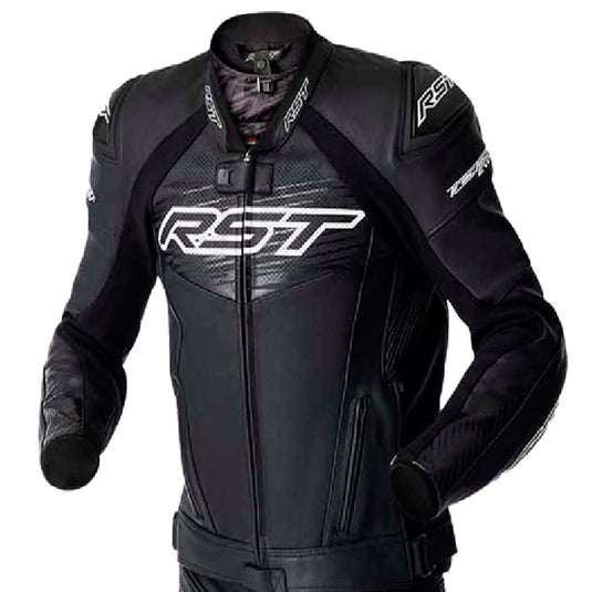 Rst Tractech EVO 5 D30 Leather Jacket (XX-Large, Black/White)