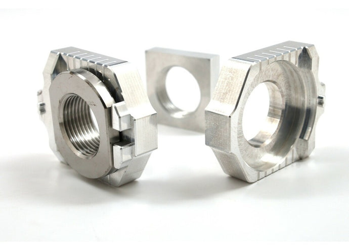 Works Connection 17-316 Elite Axle Blocks Kit - Silver