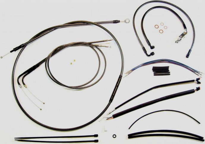 Magnum 487673 Black Pearl Handlebar Installation Kit for 14-16in. Ape