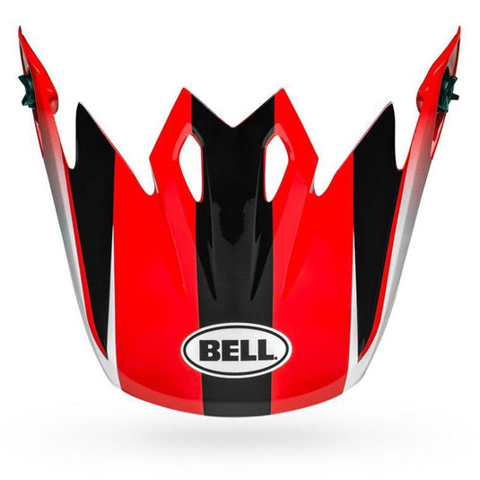 Bell Helmets Visor for MX-9 Dash Helmets - Gloss Red/Black