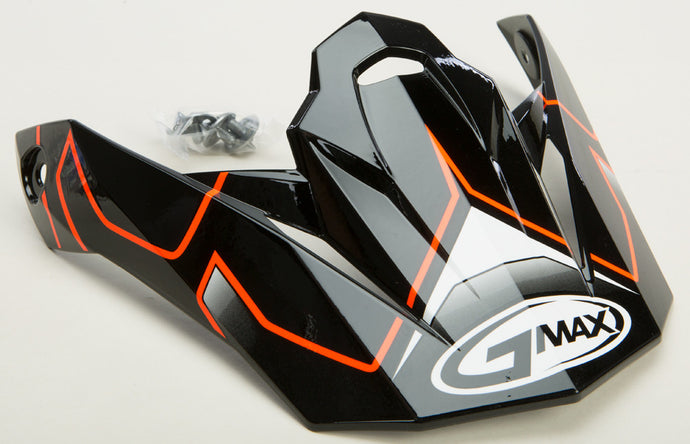G-Max Visor for MX86 Step Helmet - Black/Hi-Vis Orange