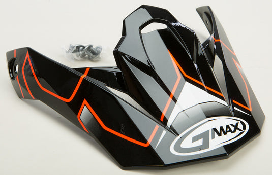 G-Max Visor for MX86 Step Helmet - Black/Hi-Vis Orange