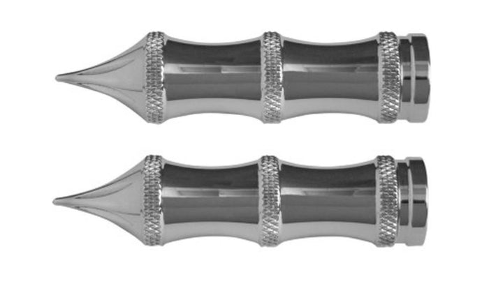 Accutronix PT120-SLC Shifter/Brake Pegs - Tribal 4in. - Chrome