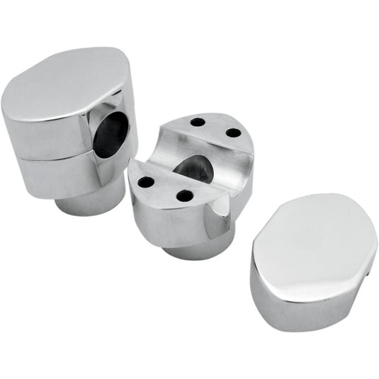 La Choppers LA-7410-02 1in. Handlebar Riser Kit for HD Springer - Chrome