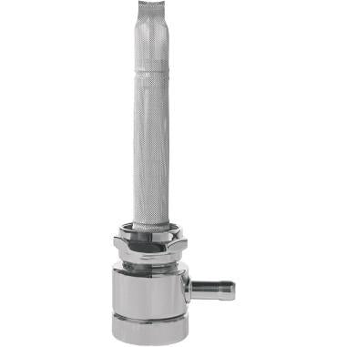 Pingel 6311-CR-K High Flow Fuel Valve - 22mm Round - 180 Deg. Outlet Facing Inward -  Custom Round Knob