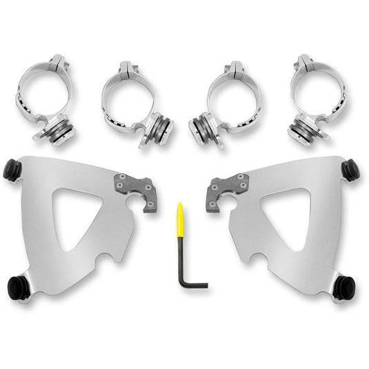 Memphis Shades MEK2028 Trigger Lock Mount Kit for Road Warrior Fairing - Polished