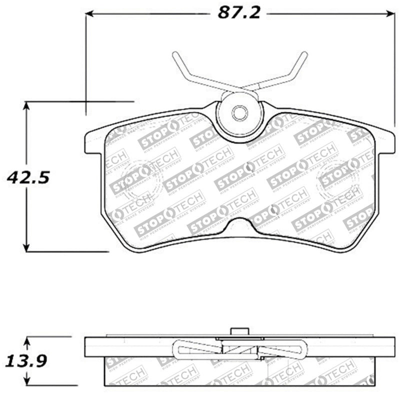 Load image into Gallery viewer, Stoptech 308.08860 ST Street Brake Pads
