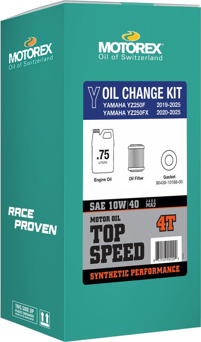 Motorex 311243 Top Speed Oil Change Kits - 0.75L - 10W/40