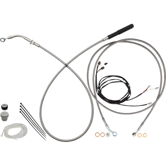 Fat Baggers, Inc. 219010 EZ Install Upper Clutch Cable Kit - 10in. - Stainless
