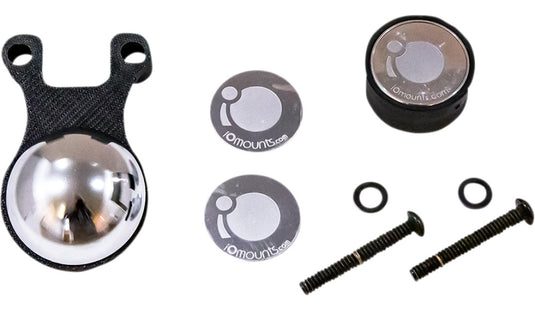 Klock Werks KWD-01-0605-B iOmounts Handlebar Perch Mount Kit - Black