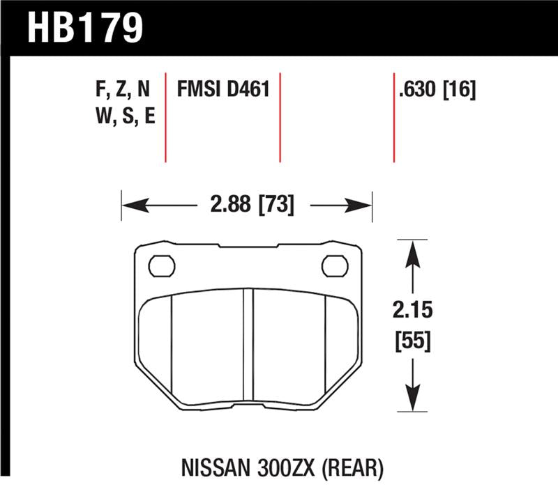 Load image into Gallery viewer, Hawk Performance HB179B.630 HAWK HPS 5.0 Brake Pad Sets
