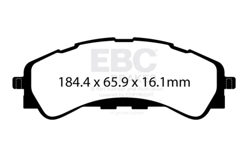 Load image into Gallery viewer, Ebc DP43107R EBC Yellowstuff Brake Pad Sets
