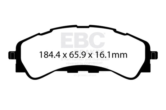 Ebc DP43107R EBC Yellowstuff Brake Pad Sets