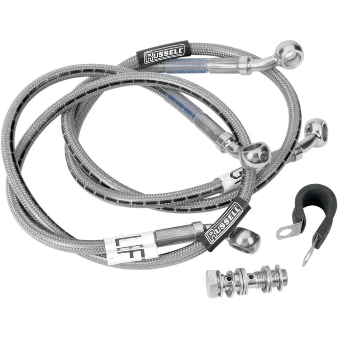 Russell R09356 Cycleflex Brake Line Two-Line Race Kit