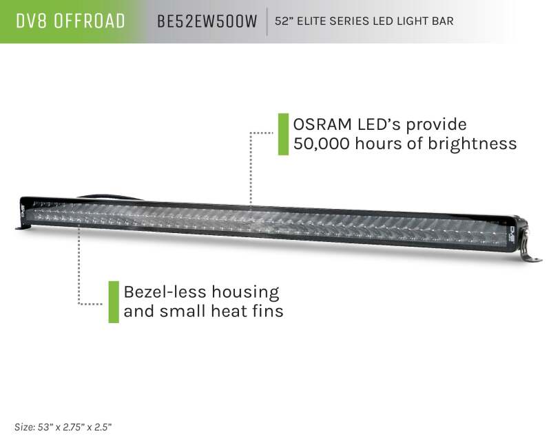Load image into Gallery viewer, Dv8 Offroad BE52EW500W DVE LED Light Bars &amp; Cubes
