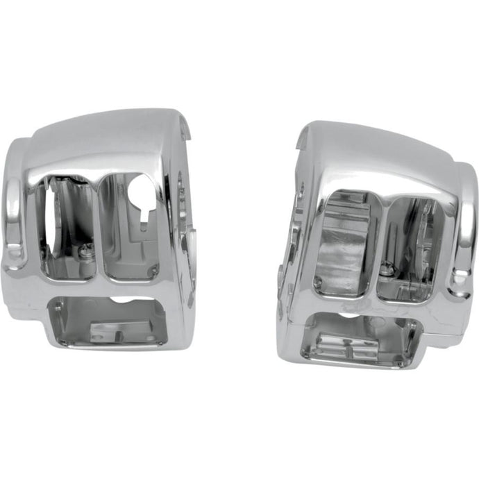 Drag Specialties 0616-0148 Upper Left Switch Housing  for Chrome Handlebar Control Kits with Mechanical Clutching