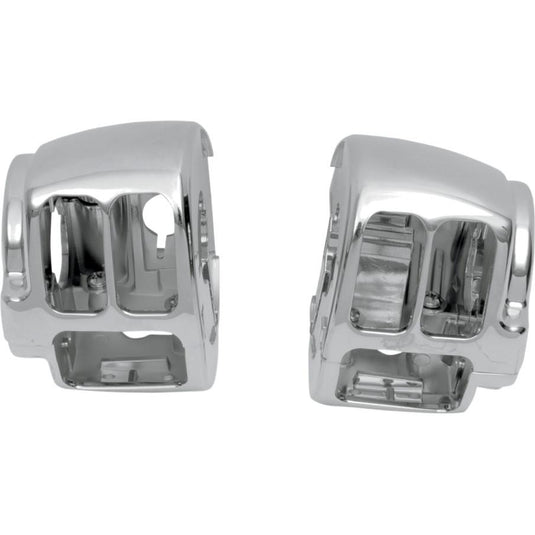 Drag Specialties 0616-0149 Upper Right Switch Housing  for Chrome Handlebar Control Kits with Mechanical Clutching