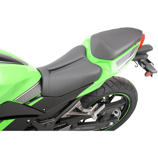 Saddlemen 0810-K055 Gel-Channel Track - CF One-Piece Solo Seat with Rear Cover