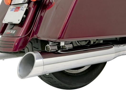 Bassani Manufacturing BE40S End Cap for 4in. Quick Change Series Slip-On - Slash Cut - Polished