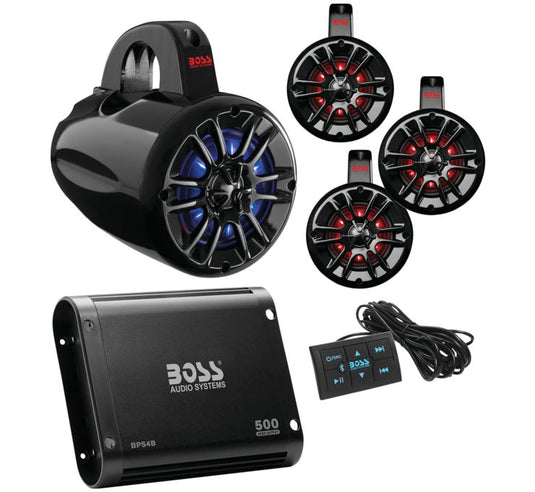 Boss Audio UNI4RGB Universal Bluetooth Remote Controlled RGB Audio Kit