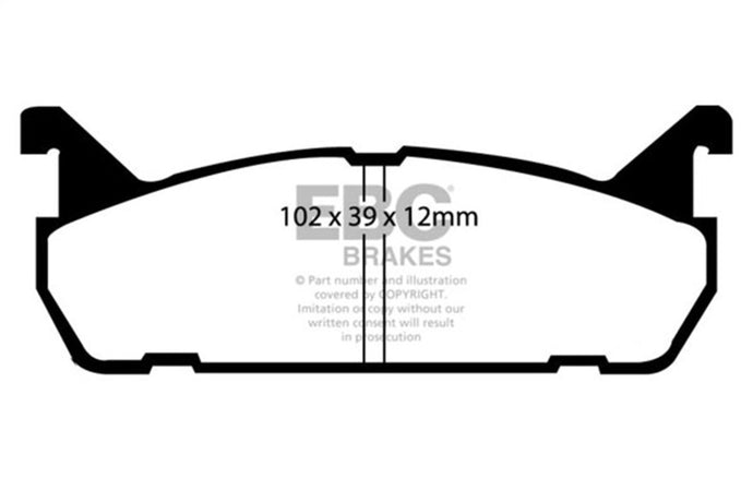 Ebc DP4828R EBC Yellowstuff Brake Pad Sets