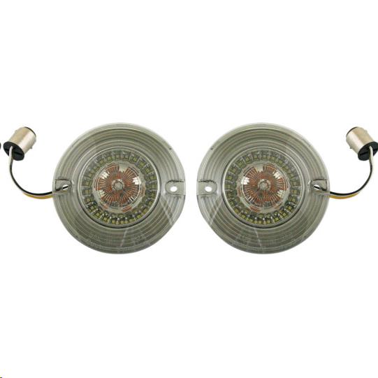 Custom Dynamics PB-AW-1157-T Flat Probeam Amber/White Dynamic Ringz Inserts with Smoked Lenses