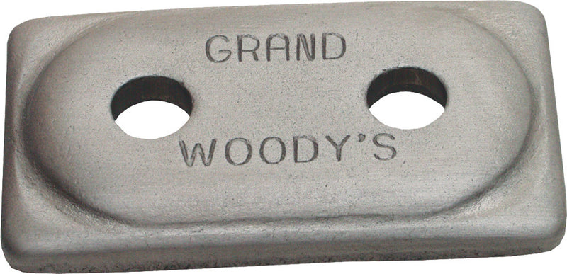 Woodys ADG-3775 Double Grand Digger Aluminum Support Plates - 5/16in. - Natural (12pk.)