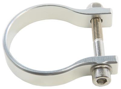 Axia Alloys MODCL2.375-C Modular Roll Cage Strap Clamp - 2.375in. - Silver