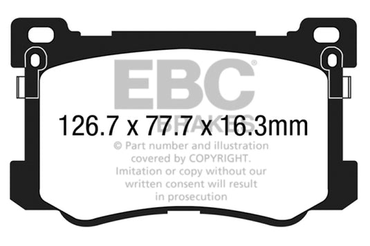 Ebc DP43048R EBC Yellowstuff Brake Pad Sets