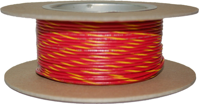 Namz NWR-24-100-20 100-Foot OEM Color Wire Spool - 20 Gauge - Red/Yellow Stripe