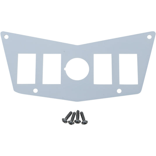 Moose Utility 100-4391-PU Center 4 Switch Dash Plate - White