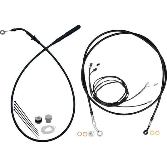 Fat Baggers, Inc. 219916-B EZ Install Upper Clutch Cable Kit - 16in. - Black
