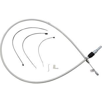 Magnum 323414HE Alternate Length Sterling Chromite Quick Connect Braided Upper Clutch Cable - 48in.