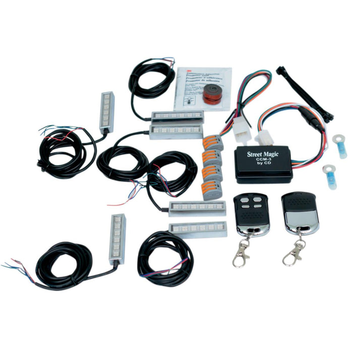 Custom Dynamics TMWZ06BM6 Magical Wizard Standard Light Kit with Bluetooth Color Command 5 Remote Control