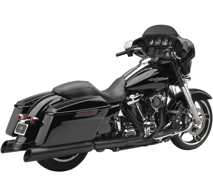 Cobra 6289RB Gen 2 Neighbor Haters Slip-On Mufflers with Upper Cut - Black with/Black Tip
