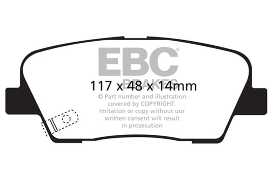 Ebc DP31806C EBC Redstuff Brake Pad Sets