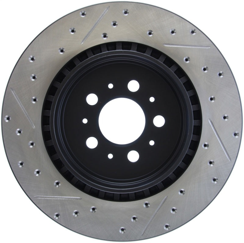 Load image into Gallery viewer, Stoptech 127.39036L ST Slot &amp; Drill Brake Rotors
