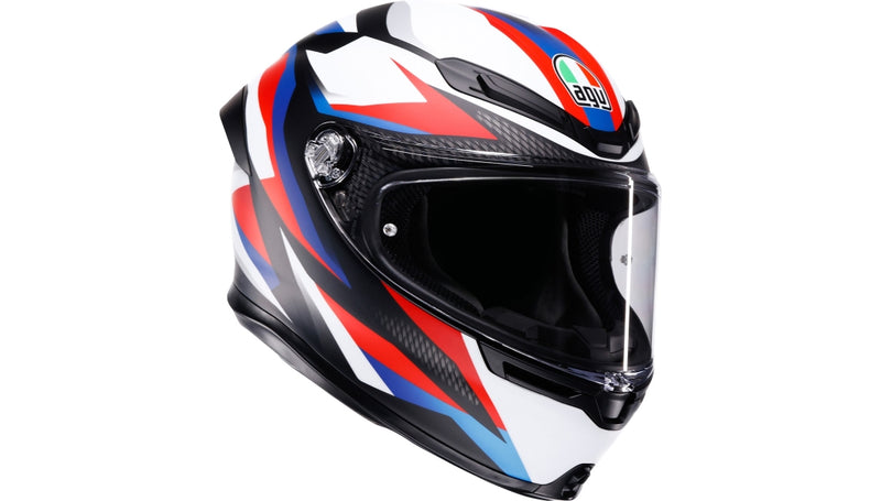 Load image into Gallery viewer, Agv K6 S Timewarp Helmet (XX-Large, Matte Black/Red/Blue)
