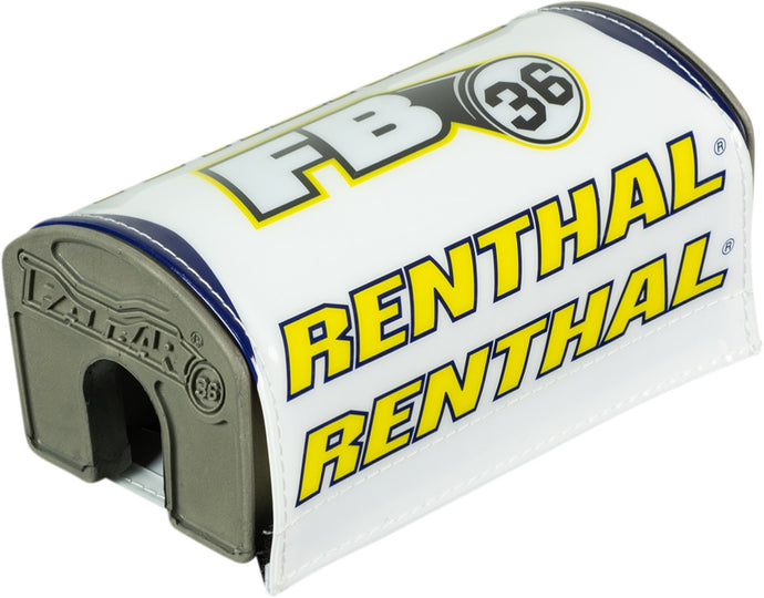 Renthal P348 Fatbar36 Pad - White/Blue/Yellow