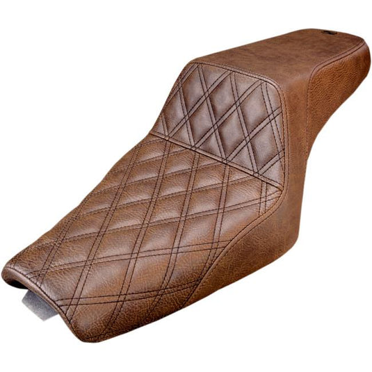 Saddlemen 807-11-172BR Step-Up Front Lattice Stitch Seat - Brown