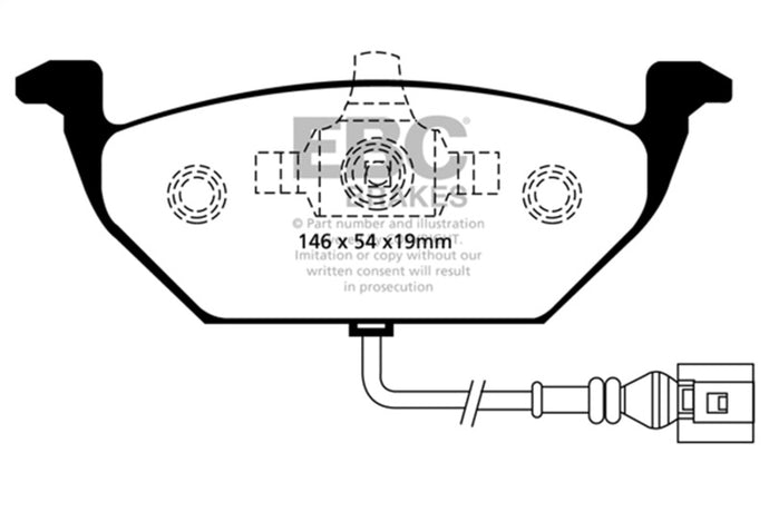 Ebc DP41329R EBC Yellowstuff Brake Pad Sets