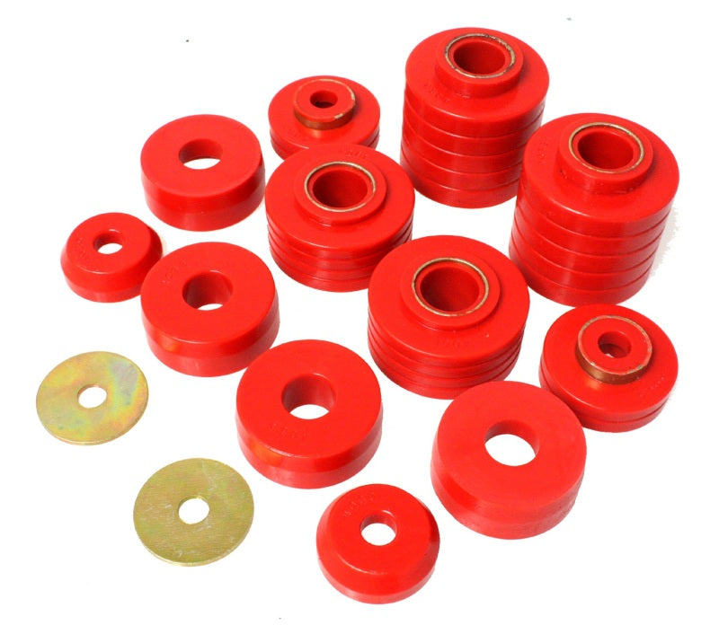 Load image into Gallery viewer, Energy Suspension 4.4107R ES Body Mounts - Red
