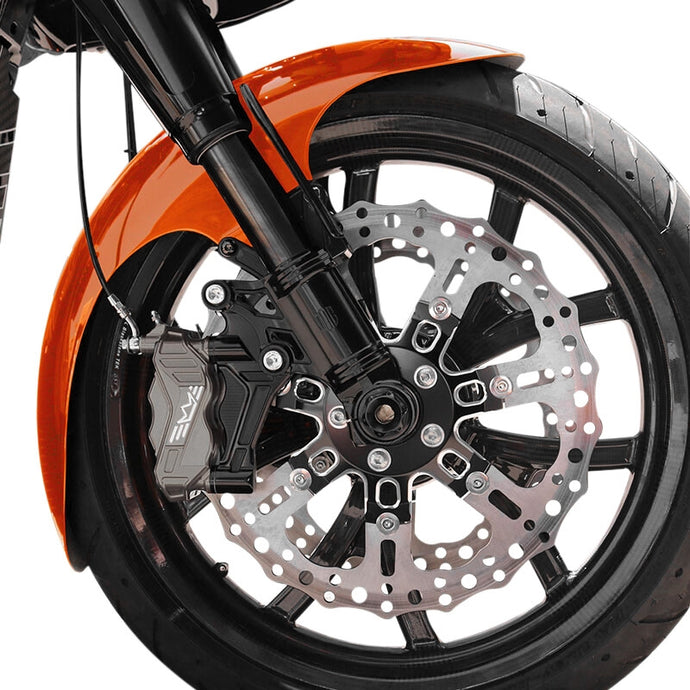 Bagger Nation CAFE-19-18SG-B Cafe Front Fender - Gloss Black Adapters