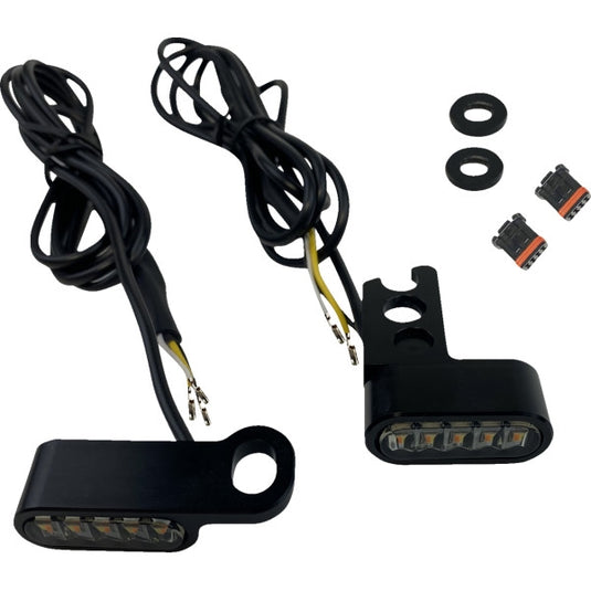 Custom Dynamics CD-MMTS-AW-B Flush-Mount Mirror Mount Turn Signals