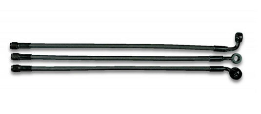 Magnum AS47623 Black Pearl Designer Series ABS Front Upper Brake Line - 10mm. 180deg. Banjo - 23in.