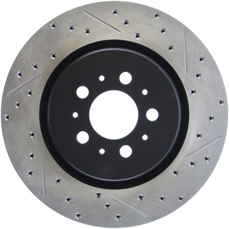 Load image into Gallery viewer, Stoptech 127.39036L ST Slot &amp; Drill Brake Rotors
