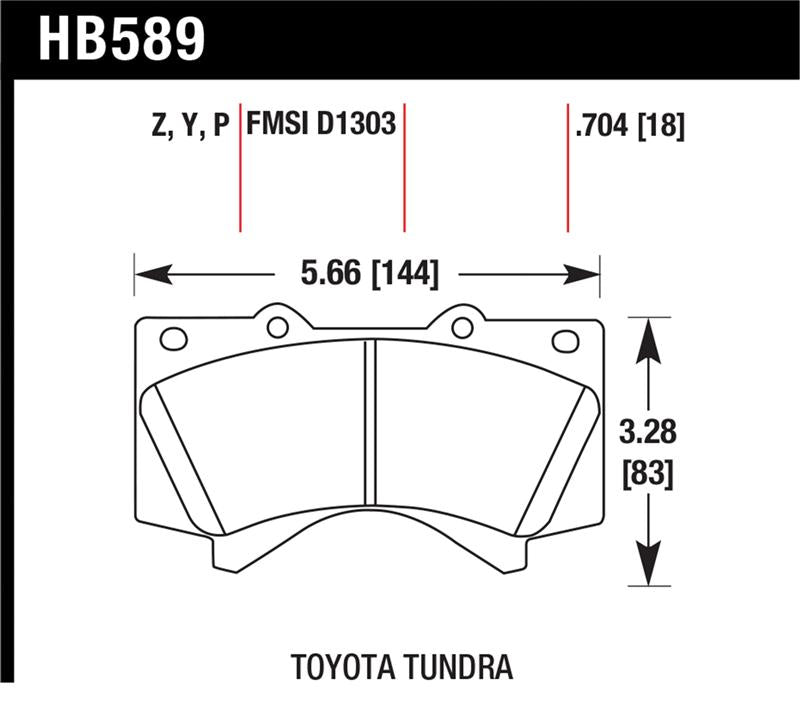 Load image into Gallery viewer, Hawk Performance HB589P.704 HAWK Super Duty Brake Pad Sets
