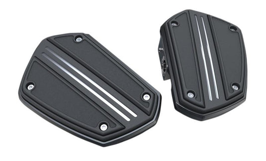 Ciro 60321 Twin Rail Mini Floorboards without Mounts - Black