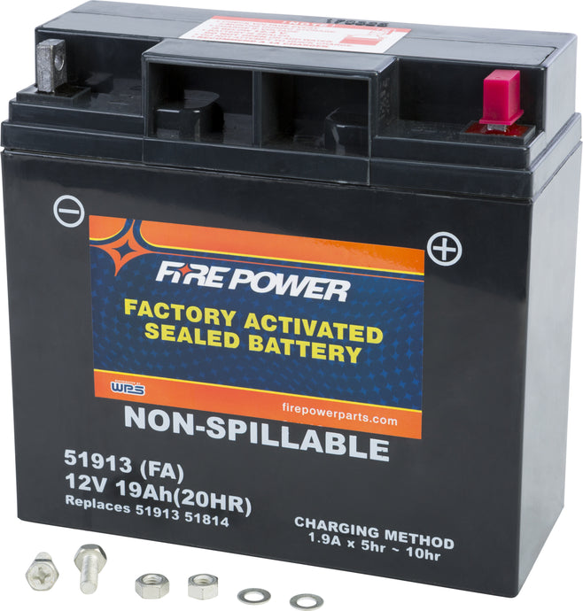Fire Power 51913(FA) Factory Activated Maintenance Free Sealed Battery
