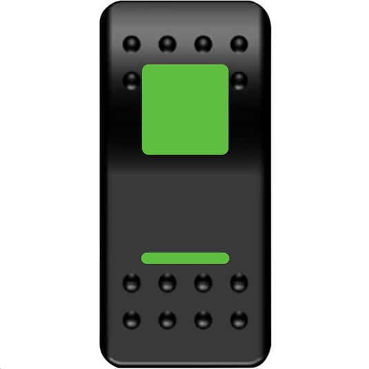 Moose Utility GNG-PWR Rocker Switch - On/Off Green